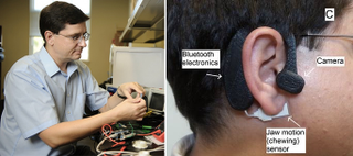 Illustration for article titled This Wearable Counts Calories For You From the Comfort of Your Ear